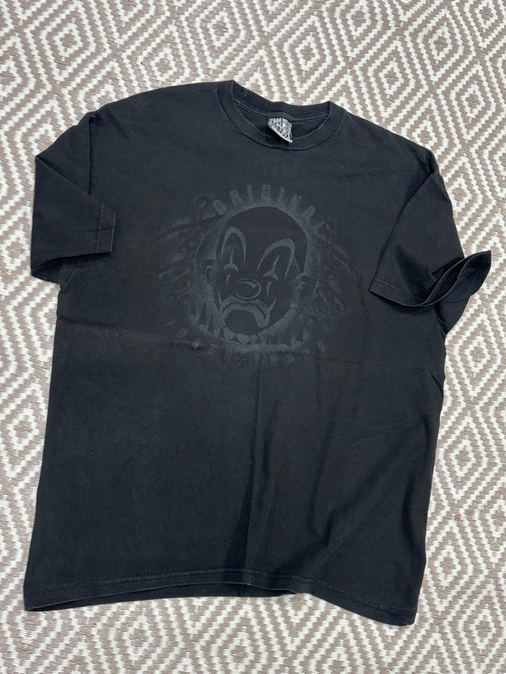 Vintage Joker Brand Clown T shirt Black Y2K Graffiti Streetwear Art